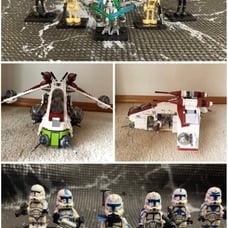 Star Wars Republic Gunship with Minifigures Lego Compatible With 501st Clones