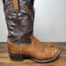 Vintage Tony Lama Mens Tan Shrunken Shoulder 2023 Size 8 D