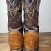 Vintage Tony Lama Mens Tan Shrunken Shoulder 2023 Size 8 D
