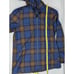 Pendleton Plaid Wool Zip Up Hoodie Women's Size Large Blue Pockets