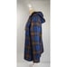 Pendleton Plaid Wool Zip Up Hoodie Women's Size Large Blue Pockets