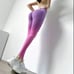 ins high waist peach hip gradient color fitness pants