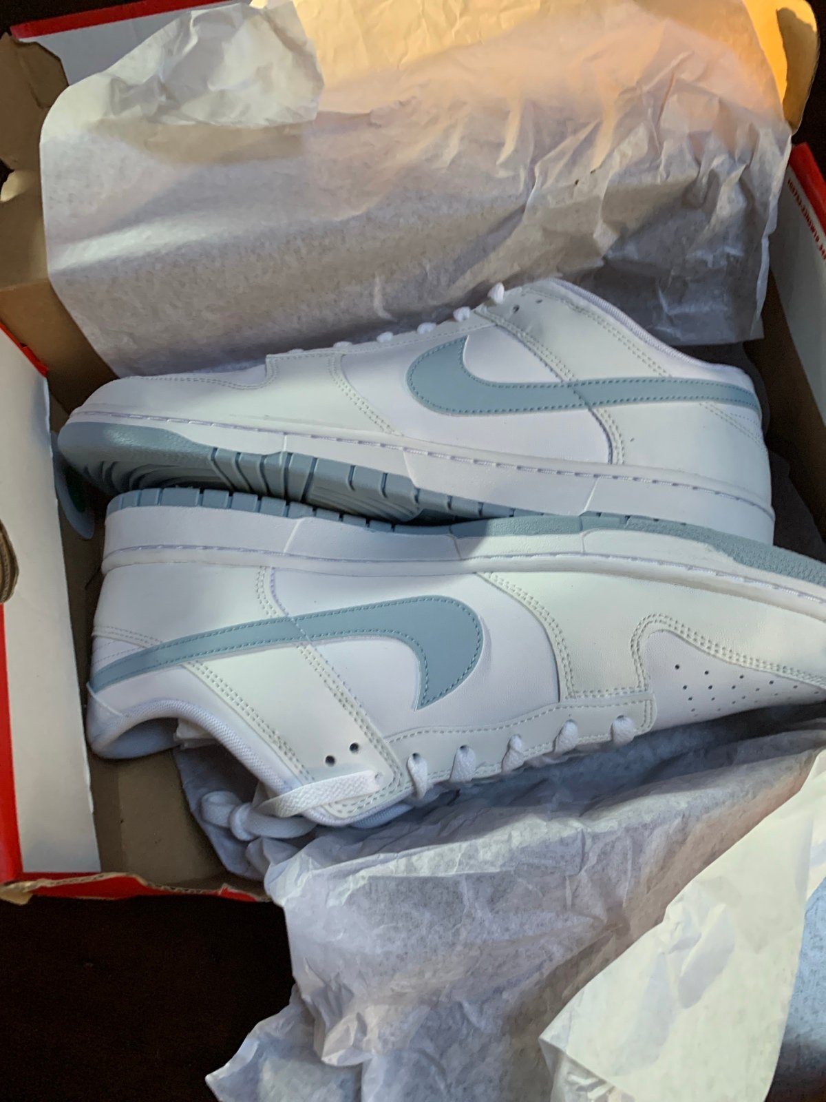 Men’s size 13, Nike shoes blue and white
