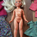 Vtg 1971 Beautiful DINA Doll Ideal Velvet's Friend GROW HAIR DOLL Suntan Outfits