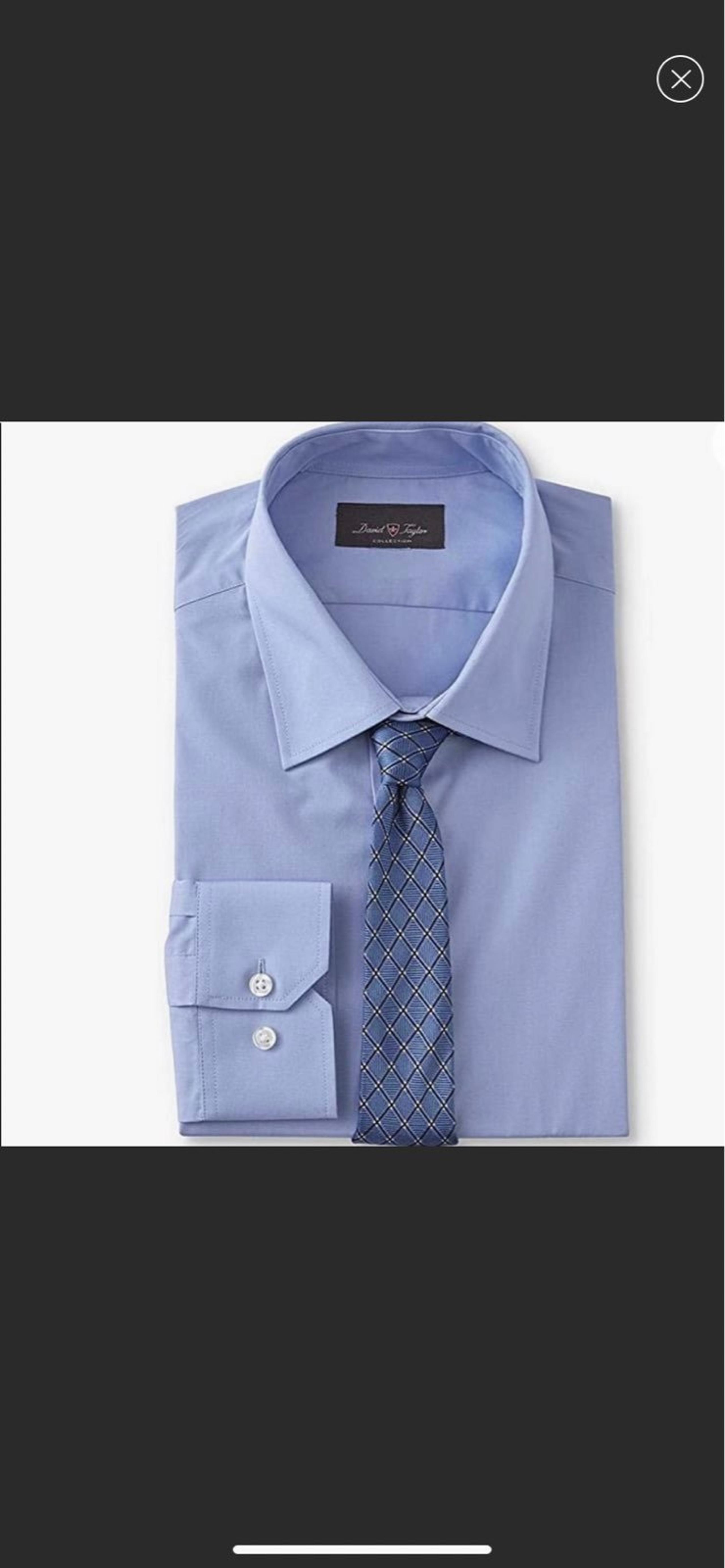 David Taylor Light Blue Dress Shirt