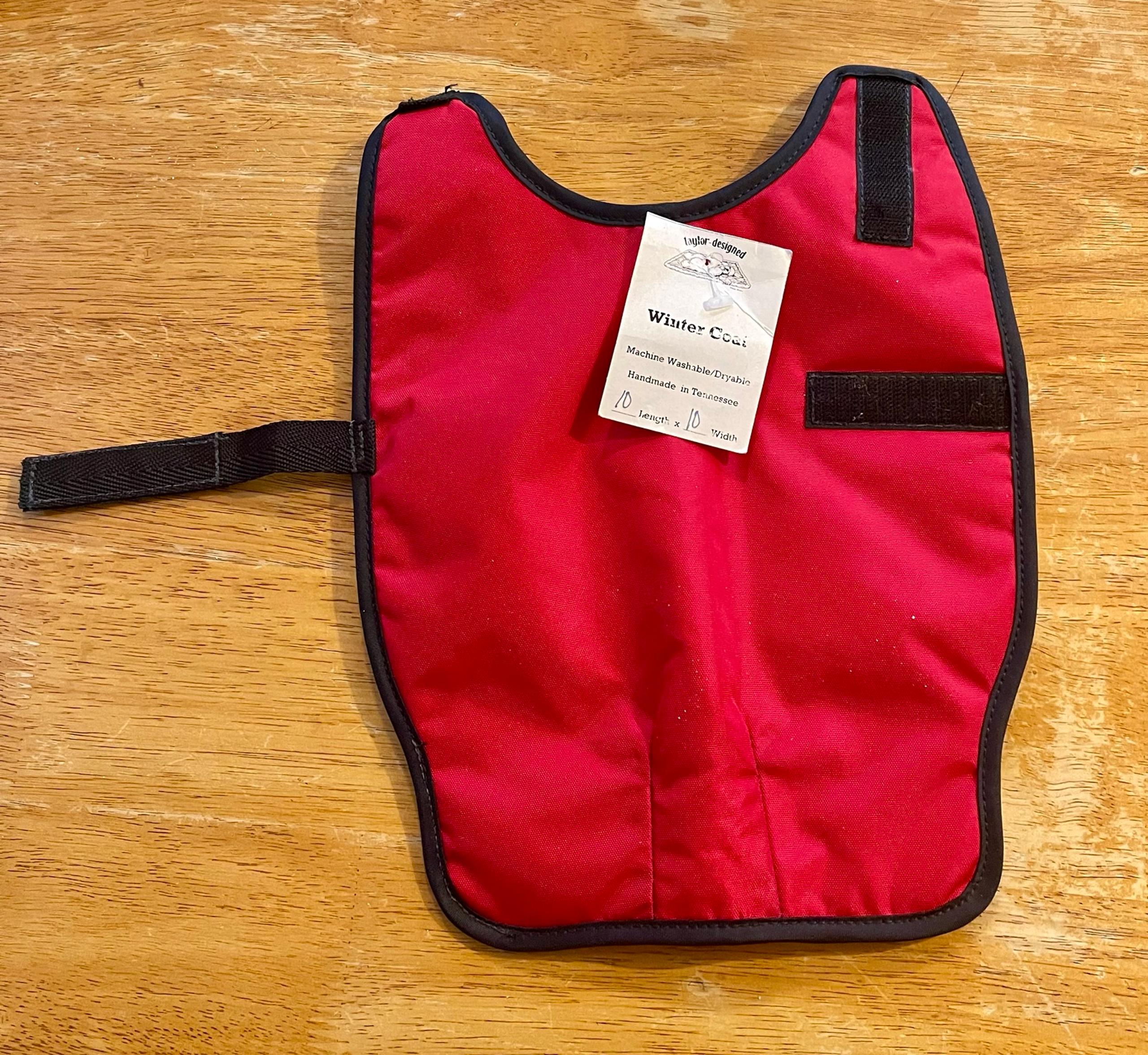 New With Tag - Red dog coat-Size small By Wag’s Made In USA - Tenessee