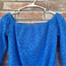 Lilly Pulitzer Lana Off Shoulder Romper Skort Blue Lace Women’s XXS