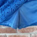 Lilly Pulitzer Lana Off Shoulder Romper Skort Blue Lace Women’s XXS