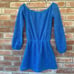Lilly Pulitzer Lana Off Shoulder Romper Skort Blue Lace Women’s XXS