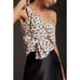 nwt ANTHROPOLOGIE MAEVE sz 14 Bow-Tie One-Shoulder Tank (neutral color)