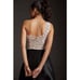 nwt ANTHROPOLOGIE MAEVE sz 14 Bow-Tie One-Shoulder Tank (neutral color)