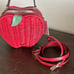 NWT - Kate Spade - Honey Crisp Red Apple Wicker Crossbody Bag