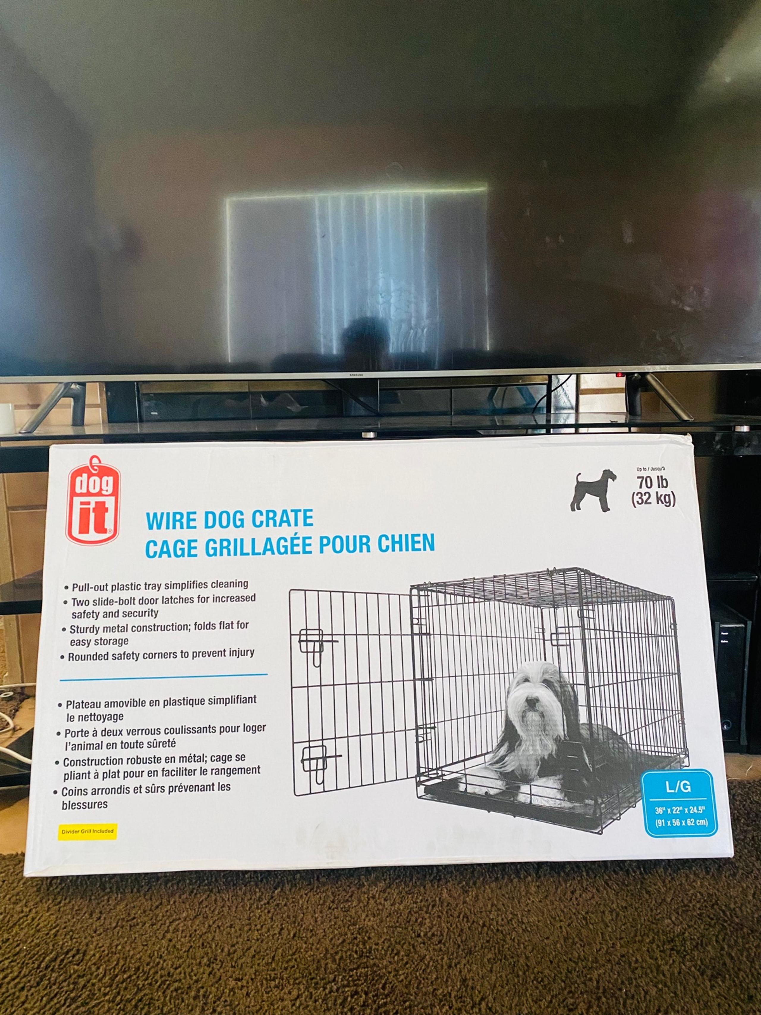 Wire Dog Crate Cage Grillagee Pour chien