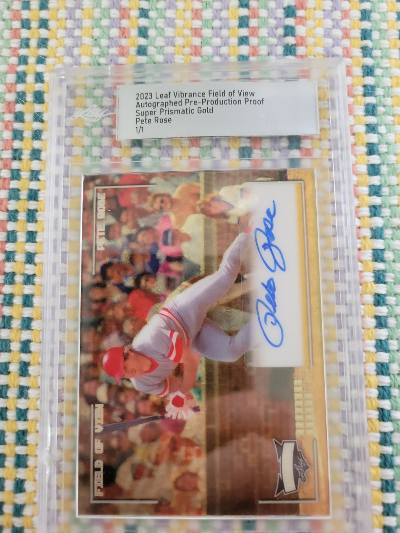 2023 Pete Rose Autographed 1/1