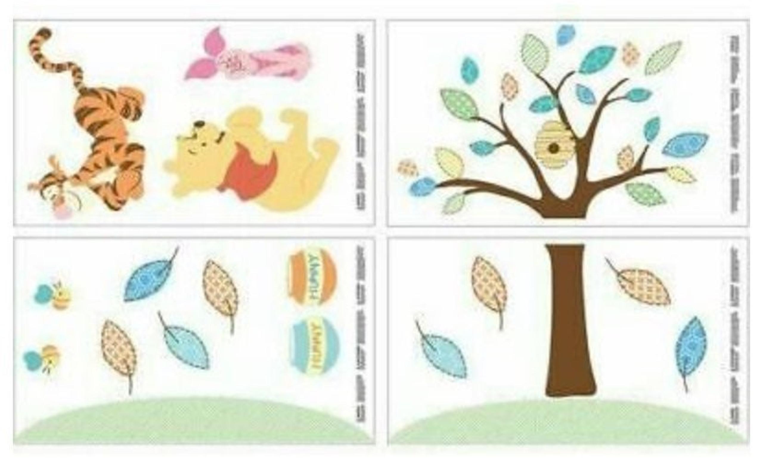 Removable Pooh Wall Decals