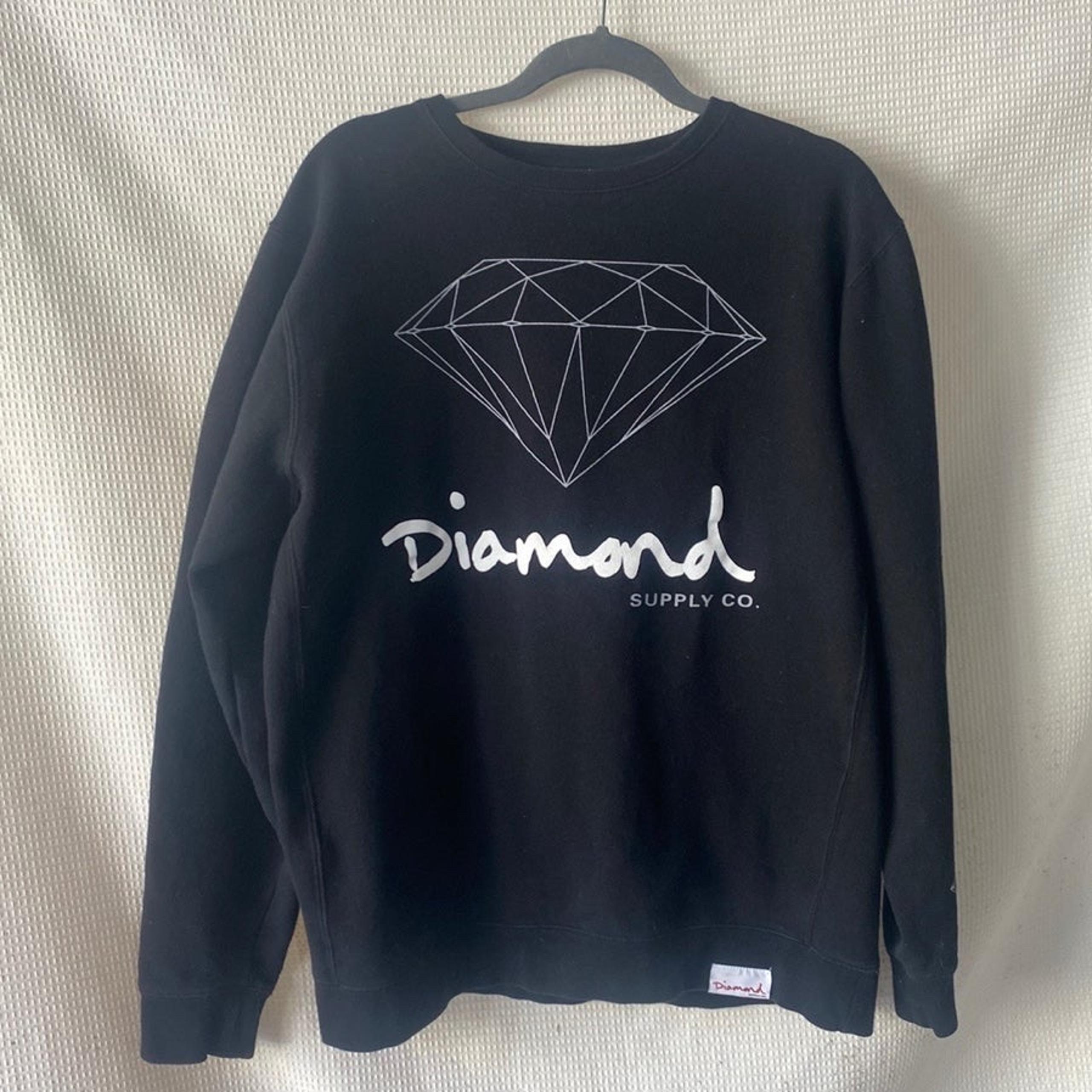 Diamond Supply | Mens XL | Fleece Crew Neck Sweater | Black