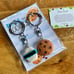 Polymer Milk and Cookies Set of 2 Keychain 3