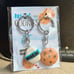 Polymer Milk and Cookies Set of 2 Keychain 3