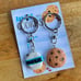 Polymer Milk and Cookies Set of 2 Keychain 3