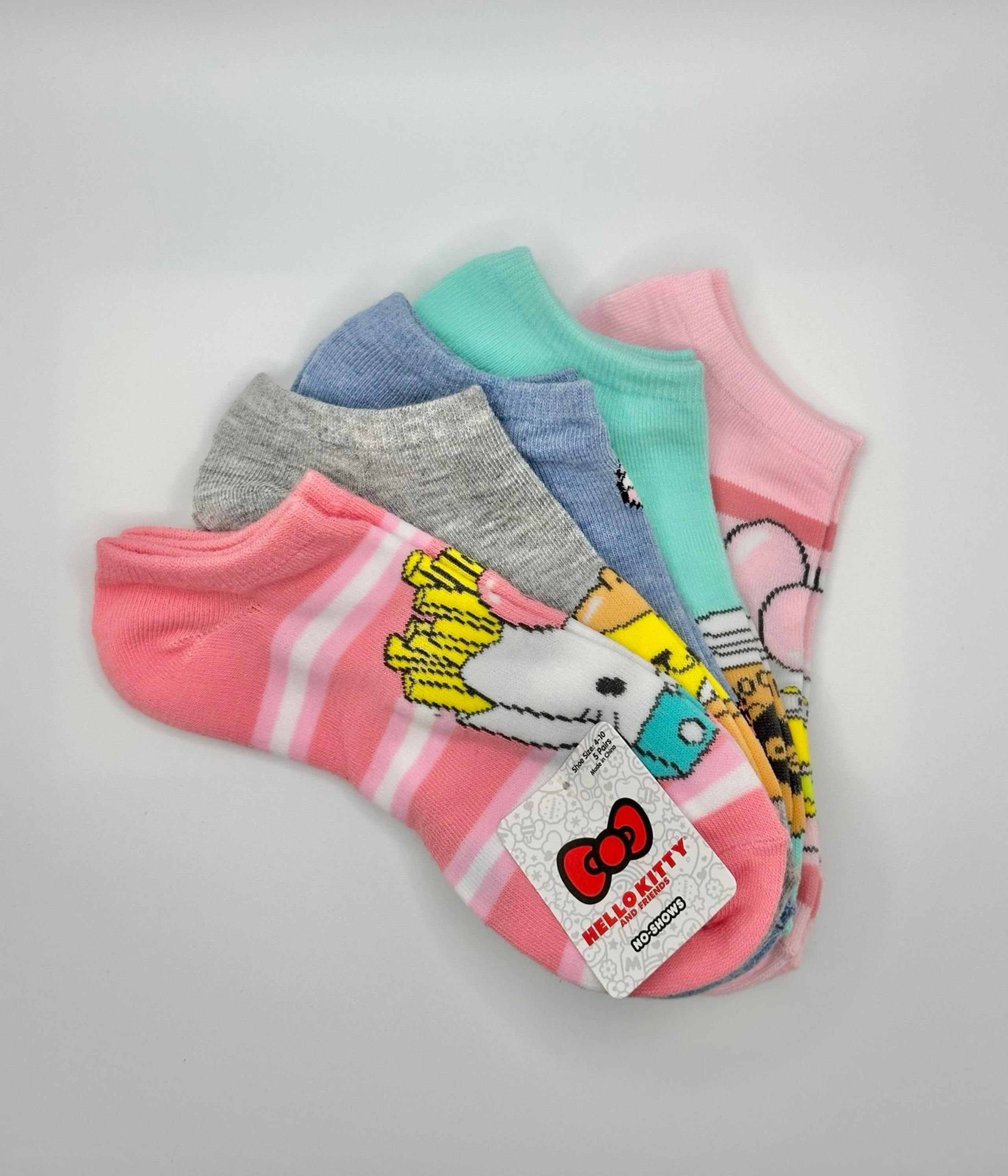 Hello Kitty No Show Socks, Women’s, Shoe Size 4-10, Sanrio Kitty & Friends - NWT
