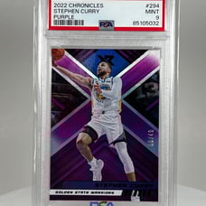 2022-23 Panini Chronicles XR Purple /49 Stephen Curry #294 - PSA 9 Mint