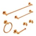 Zalerock 6-Piece Bathroom Accessory Kit in Gold