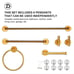 Zalerock 6-Piece Bathroom Accessory Kit in Gold