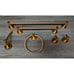 Zalerock 6-Piece Bathroom Accessory Kit in Gold