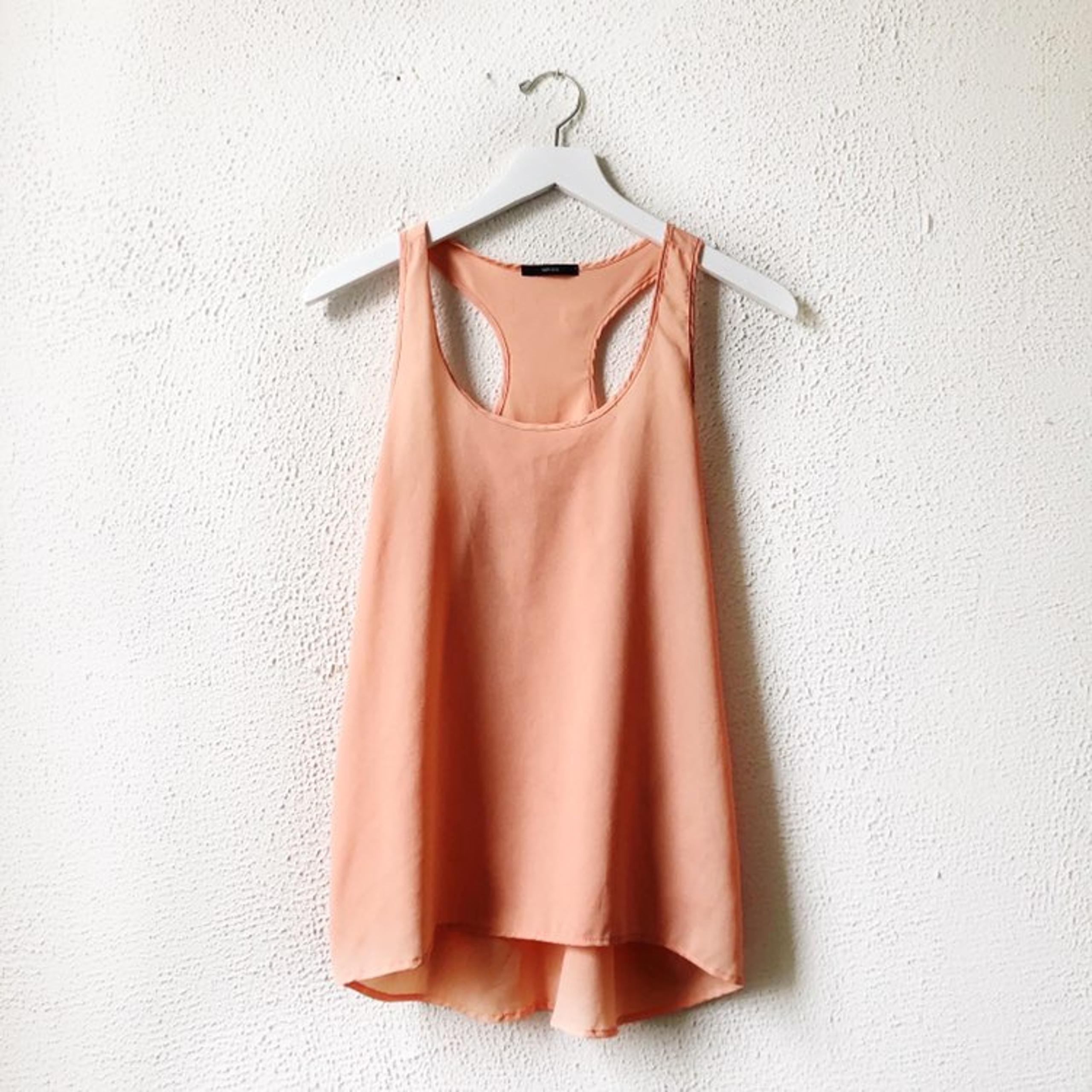 Soprano Peach Racerback High Lo Tank Top