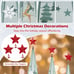 Set of 3 Tower Shaped Christmas Trees (3ft/3.5ft/4ft) Artificial Xmas Metal