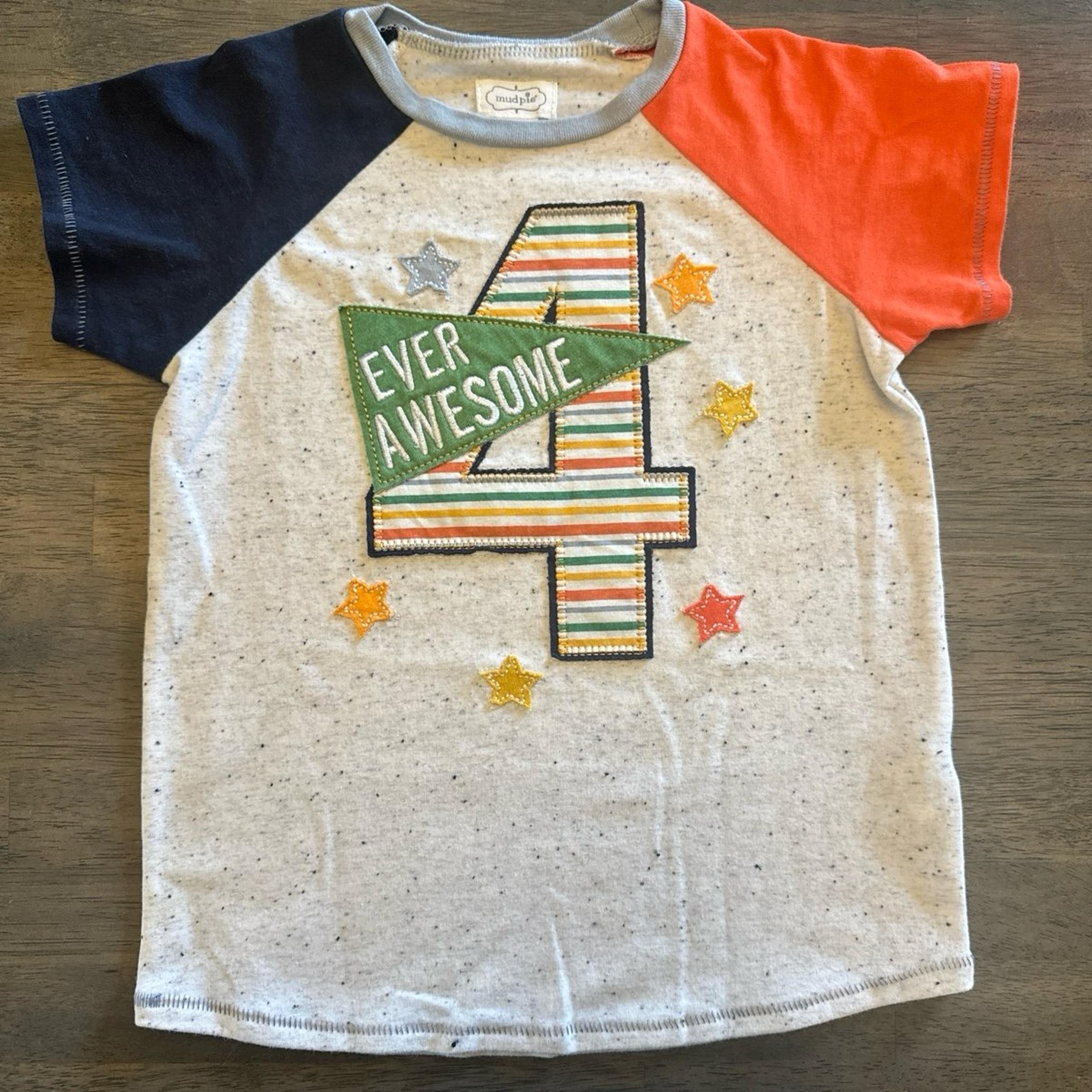 Mud Pie 4th Birthday Shirt