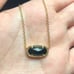 Kendra Scott Elisa Necklace Black Glass Gold Chain