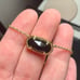 Kendra Scott Elisa Necklace Black Glass Gold Chain