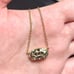 Kendra Scott Elisa Necklace Black Glass Gold Chain