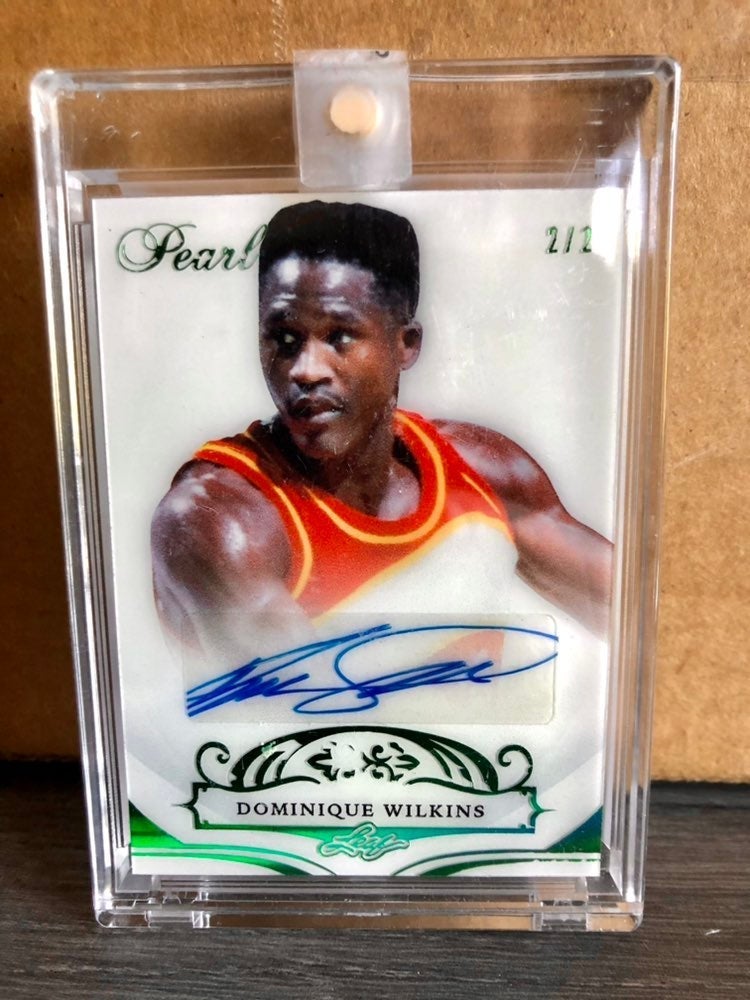 Dominique Wilkins Leaf Pearl Auto 2/2