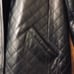 Siena Women's Black Leather Quilted Button Up Jacket Size 14