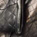 Siena Women's Black Leather Quilted Button Up Jacket Size 14