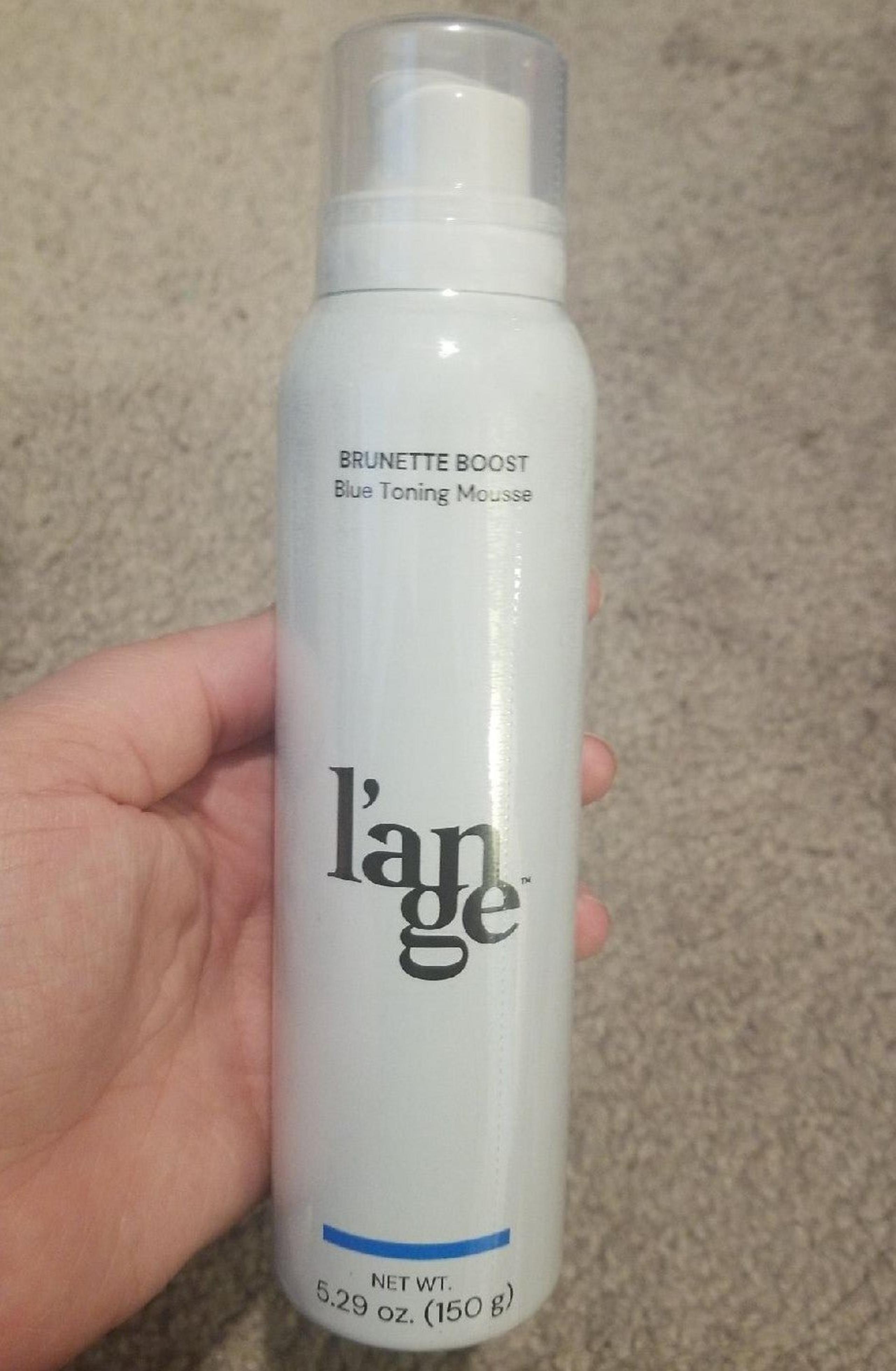 Lange brunette boost blue toning mousse