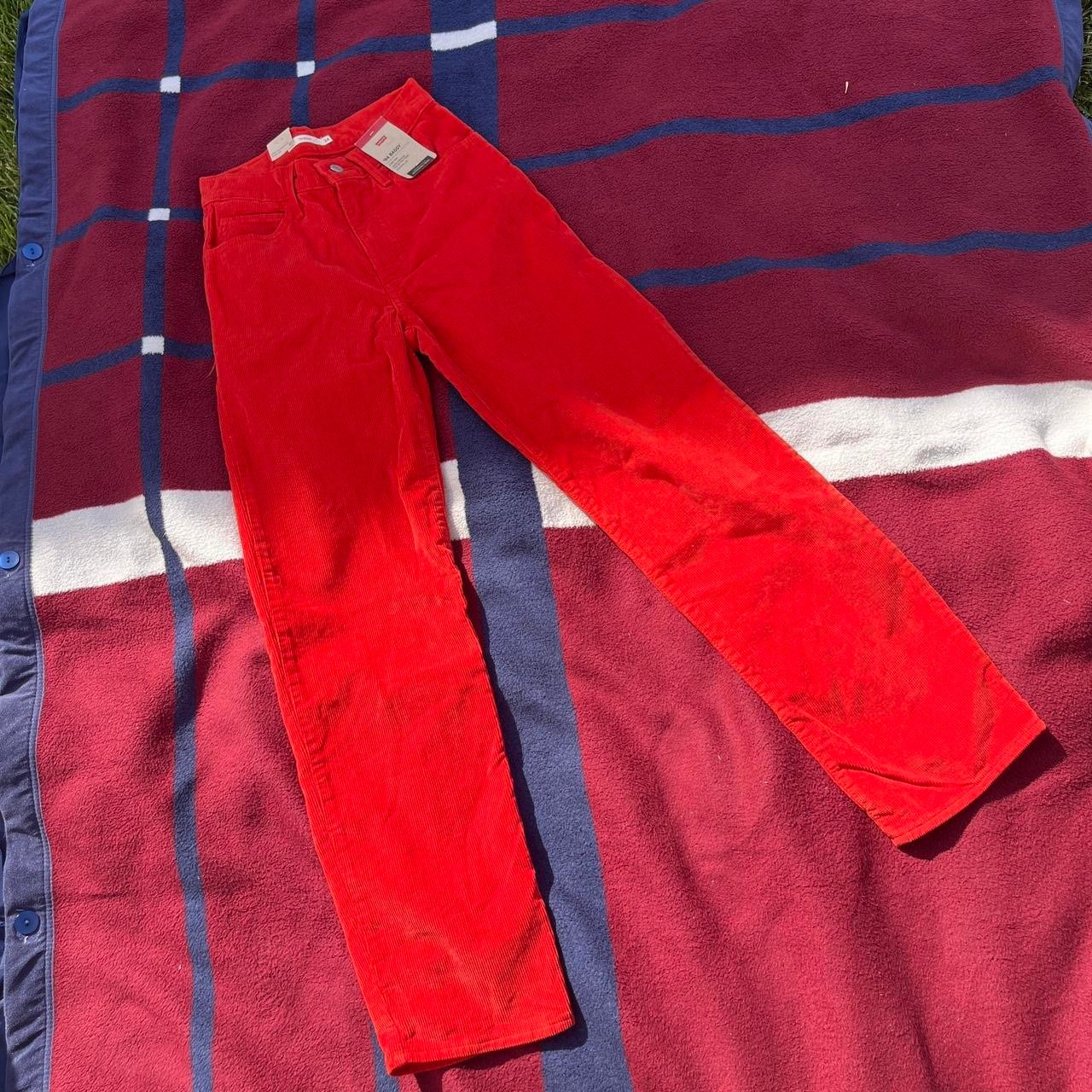 NWT Levi's ‘94 Baggy Valliant Pop poppy burnt orange mid rise straight leg cordu