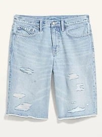 NEW Old Navy Men's Original Loose Non-Stretch Rainbow Cut-Off Jean Shorts 31