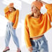 Free People Bardot cropped sweater