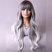 New Ombré Light Grey Hair Wig