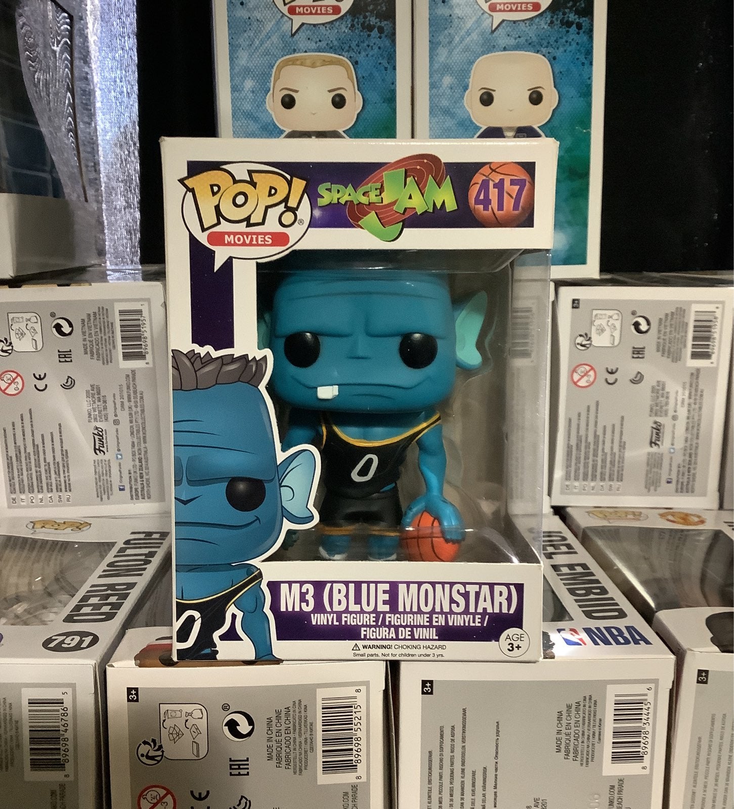 Vaulted M3 Blue Monstar funko pop from OG spacejam