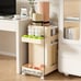 Mat Storage Rack With Wheels, Home Living Room Bedroom Small Trolley -ADWA340