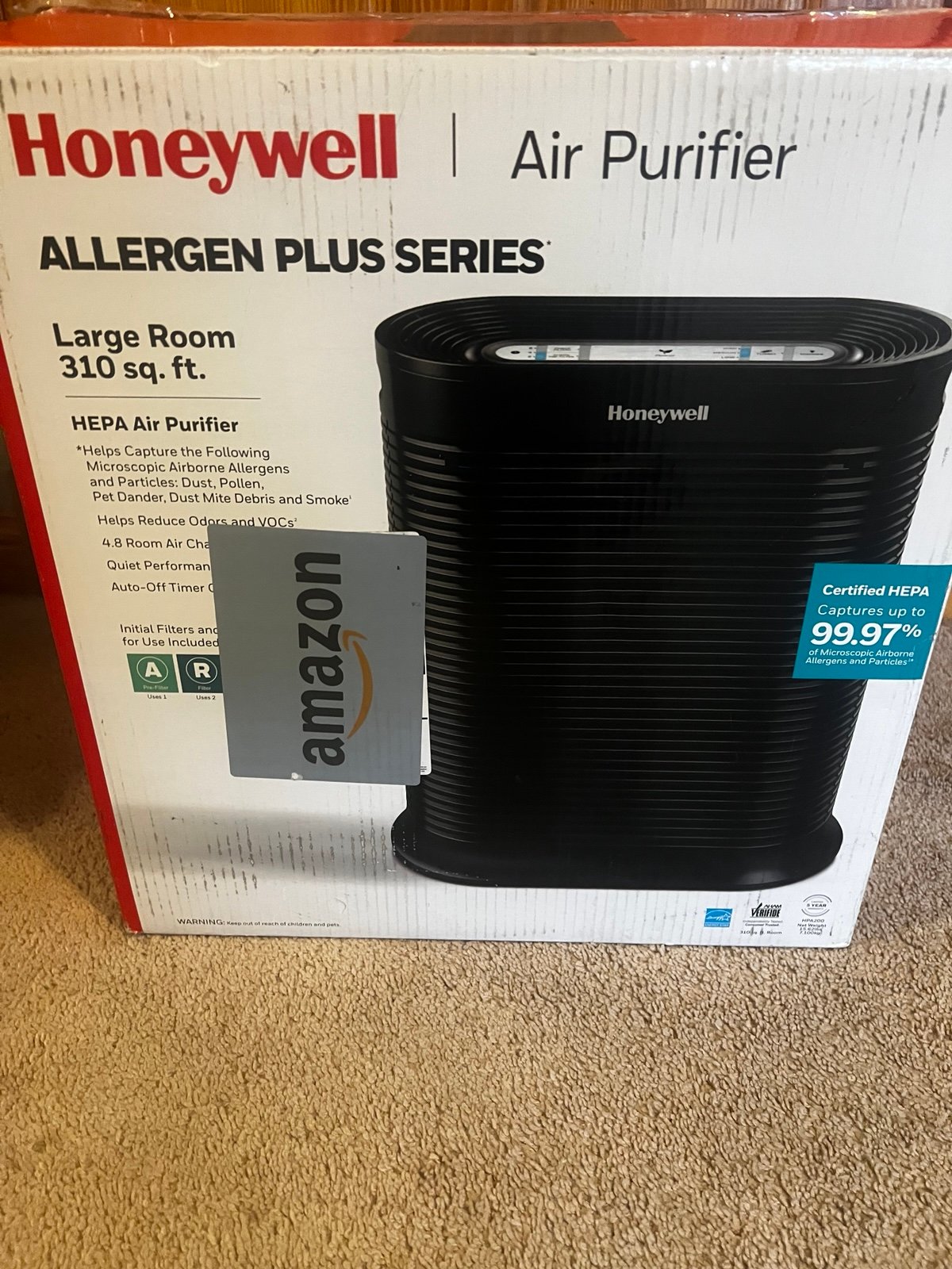 Honeywell HPA-200 True HEPA Air Purifier with Allergen Remover