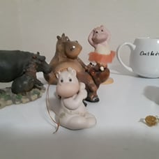 ceramic hippos