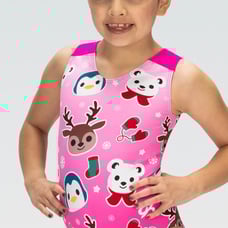 NWT GKids pink Arctic Animals Tank Leotard Style #E4792 child's XS