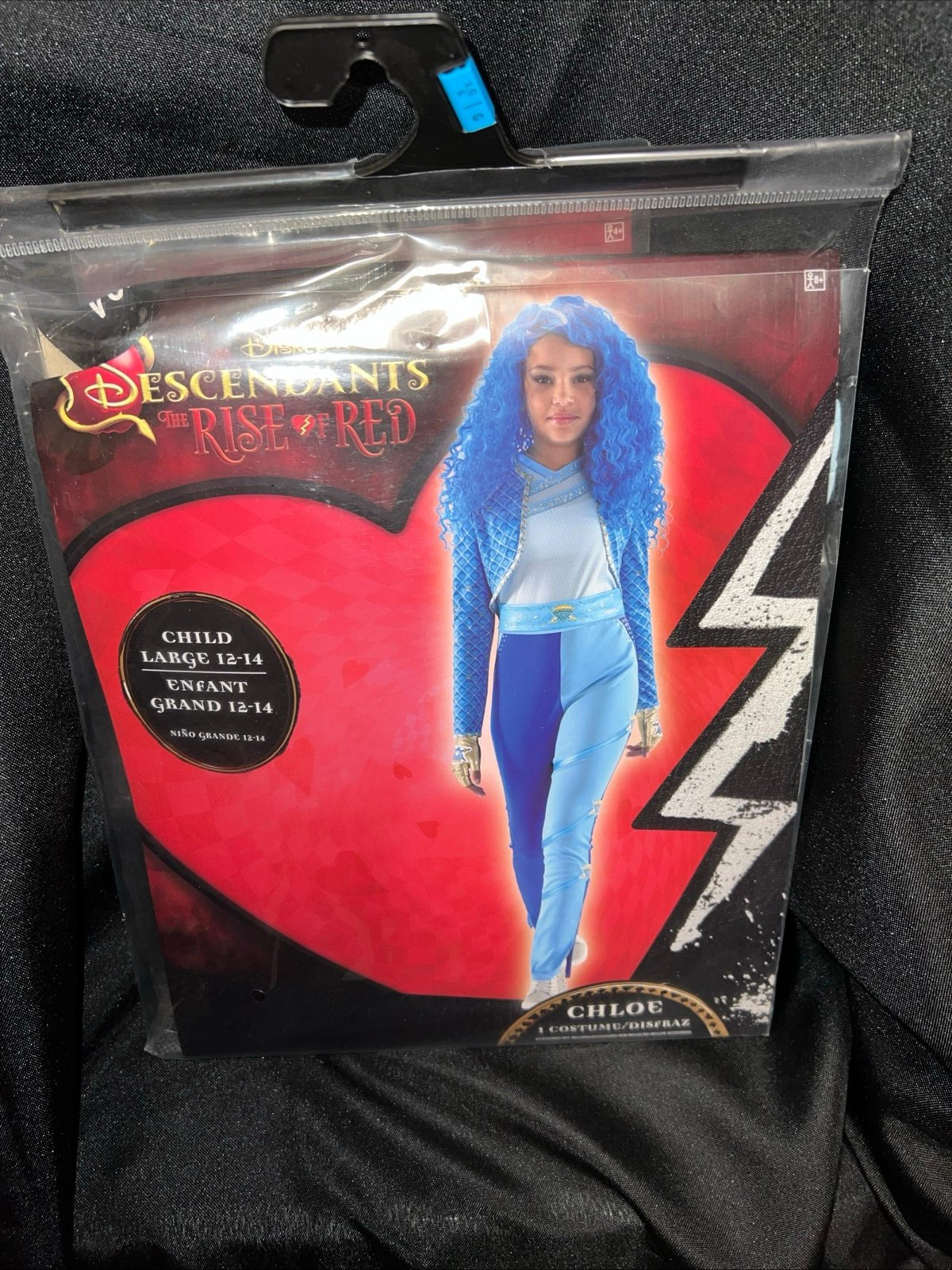 Descendants 4 Chloe costume large 12 to 14 wig included - Amscan