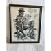Jim Daly Original Framed Sketch | Vintage Artwork | Racing Scene | 20 x 15