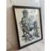 Jim Daly Original Framed Sketch | Vintage Artwork | Racing Scene | 20 x 15